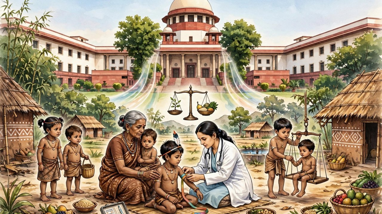 आदिवासी बच्चों की मौत पर सुप्रीम कोर्ट एक्शन में, स्वास्थ्य, पोषण और पेयजल पर मांगी रिपोर्ट आदिवासी बच्चों की मौत पर सुप्रीम कोर्ट एक्शन में, स्वास्थ्य, पोषण और पेयजल पर मांगी रिपोर्ट